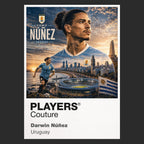 Darwin Nunez Uruguay Atlas Frame artwork by Players Couture