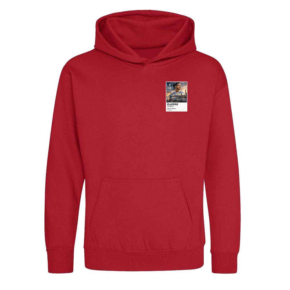 Darwin Nunez Uruguay Atlas Frame White kids hoodie by Players Couture