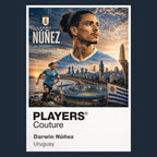 Darwin Nunez Uruguay Atlas Frame artwork by Players Couture