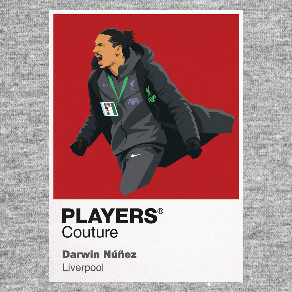 Darwin Nunez Celebration Liverpool Icon Frame Men's Hoodie