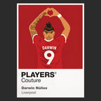 Darwin Nunez Liverpool Icon Frame — Black