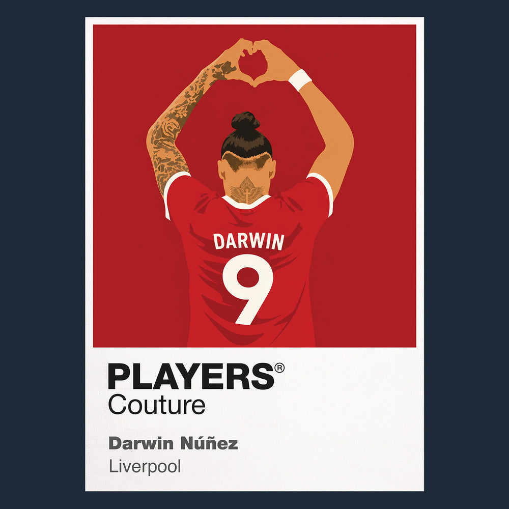 Darwin Nunez Liverpool Icon Frame — Navy