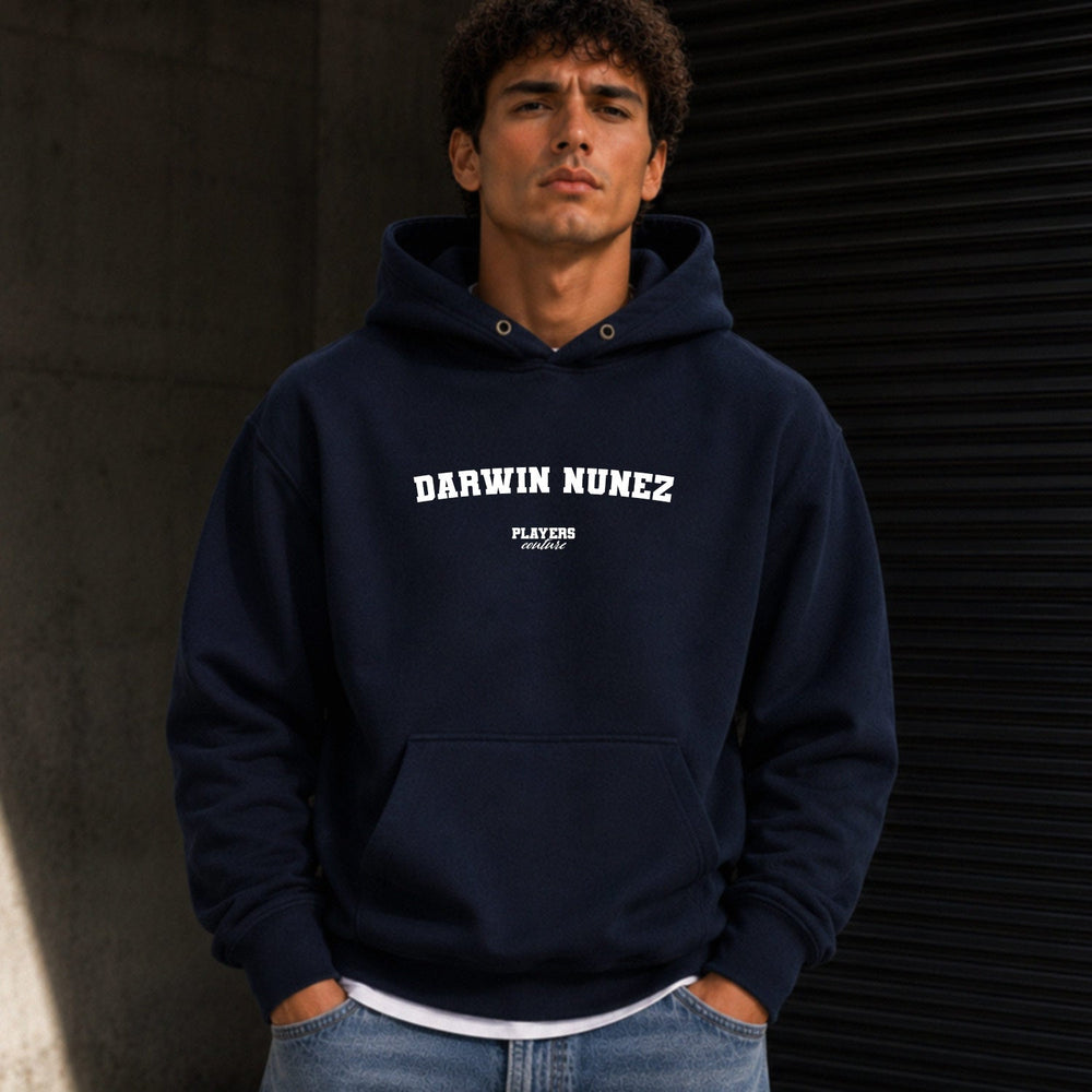 darwin-nunez name-print hoodie - navy