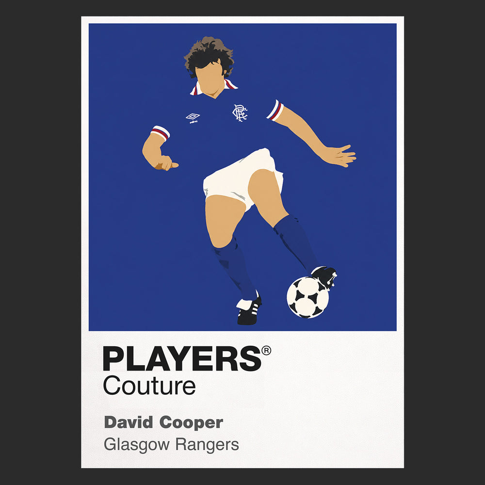 David Cooper Glasgow Rangers Icon Frame — Black