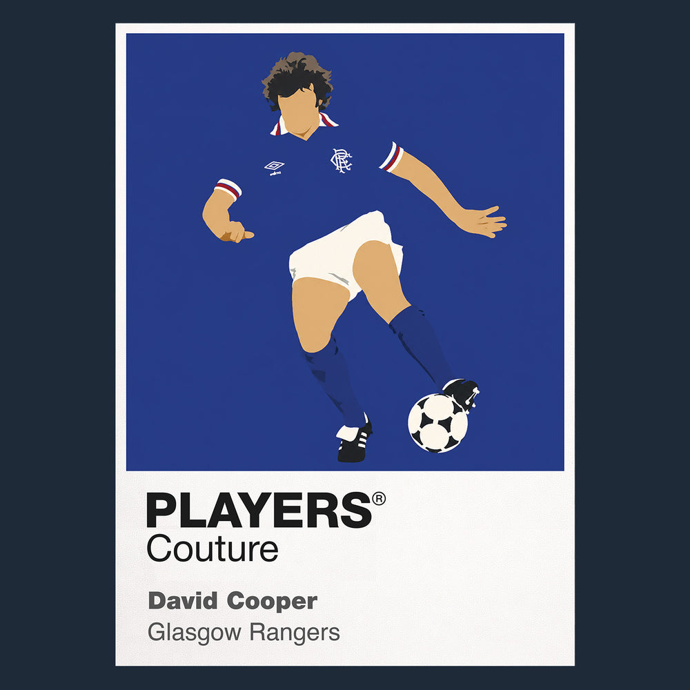 David Cooper Glasgow Rangers Icon Frame — Navy