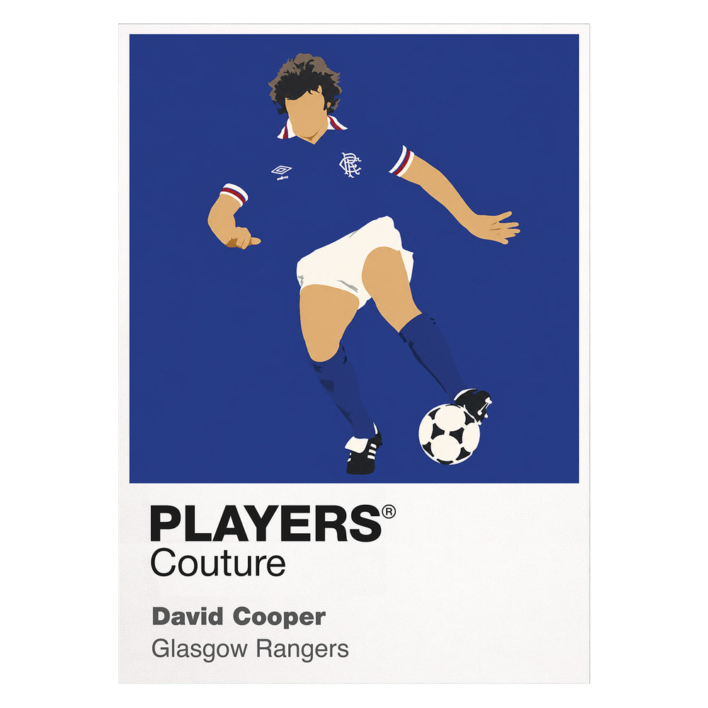 David Cooper Glasgow Rangers Icon Frame — White