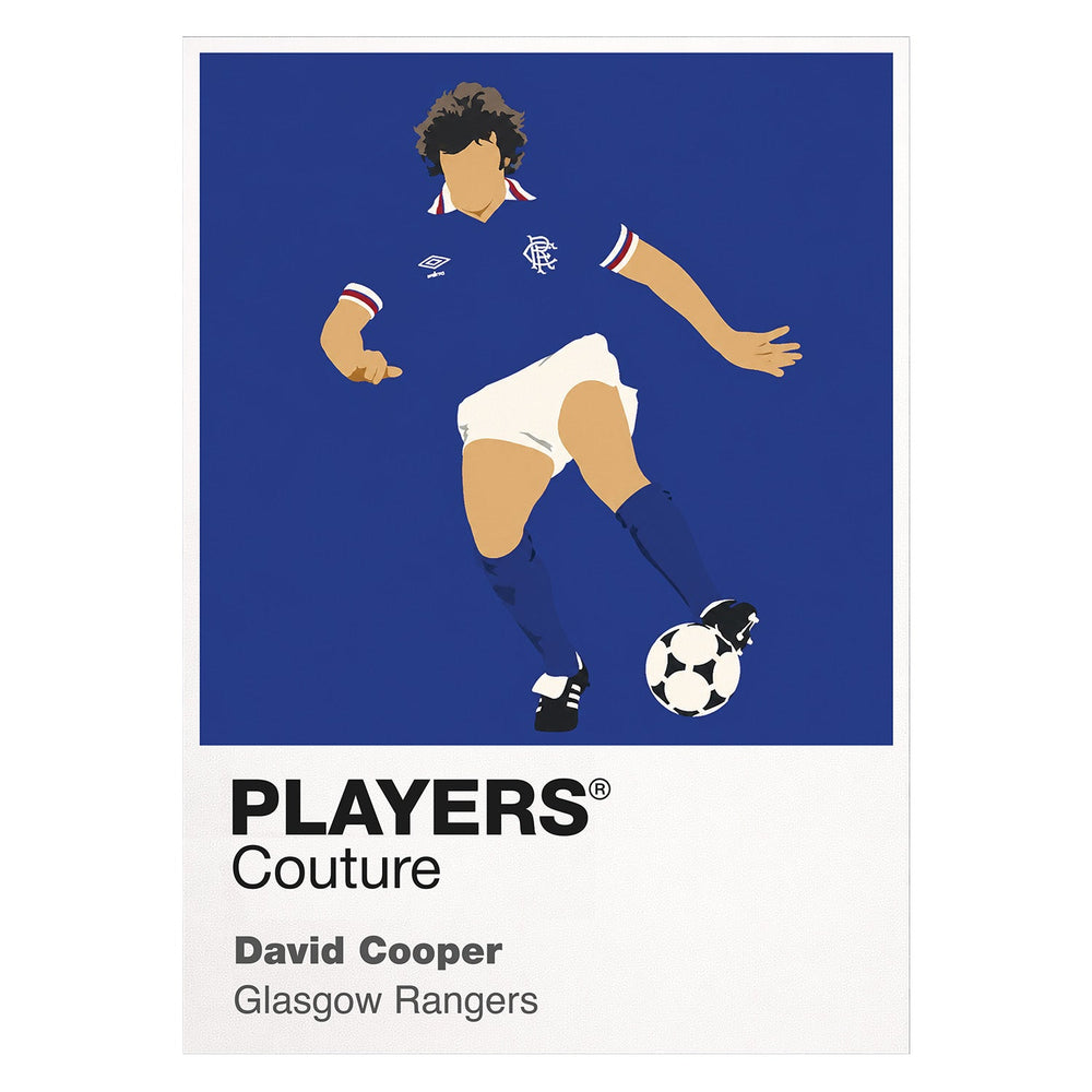 David Cooper Glasgow Rangers Icon Frame — White