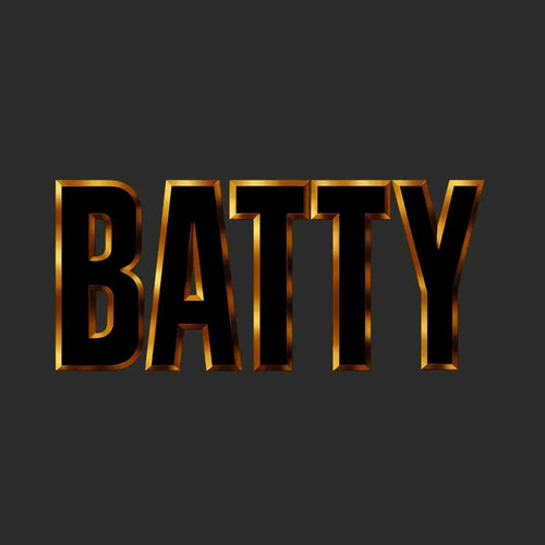 David Batty Logo Men's Hoodie – black close-up detail shot of the David Batty Players Couture logo design