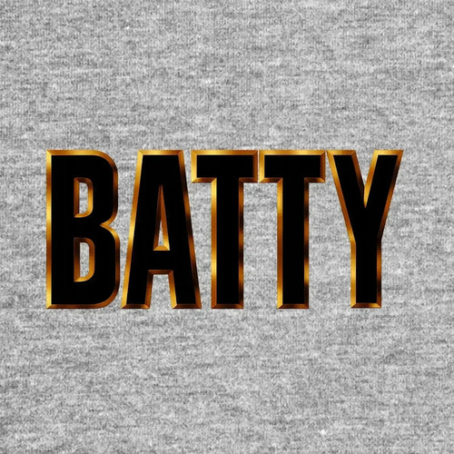 David Batty Logo Men's Hoodie – grey close-up detail shot of the David Batty Players Couture logo design