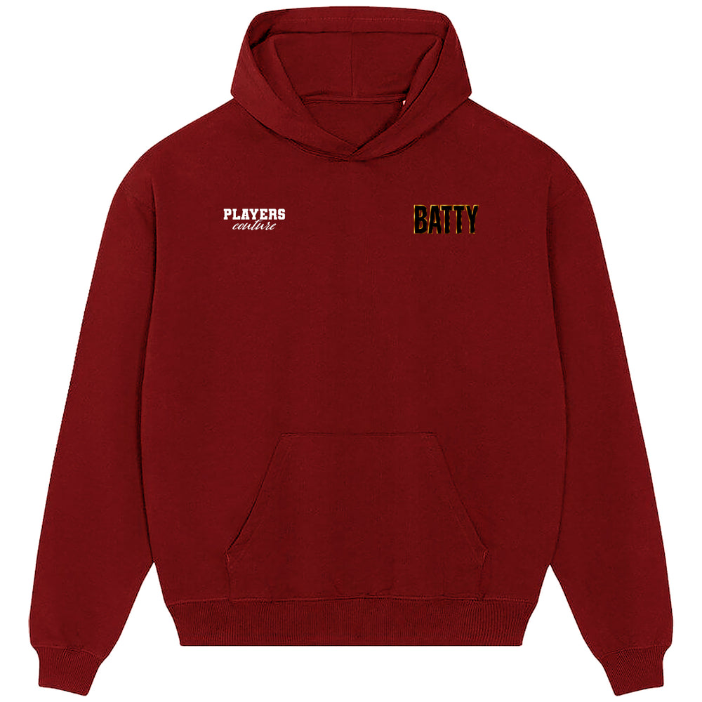 David Batty Logo Players Couture Men's Casual Hoodie Red