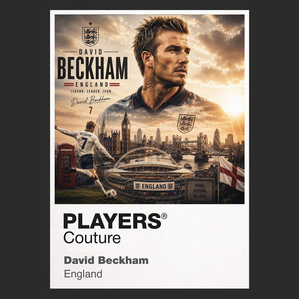 David Beckham England Atlas Frame artwork by Players Couture
