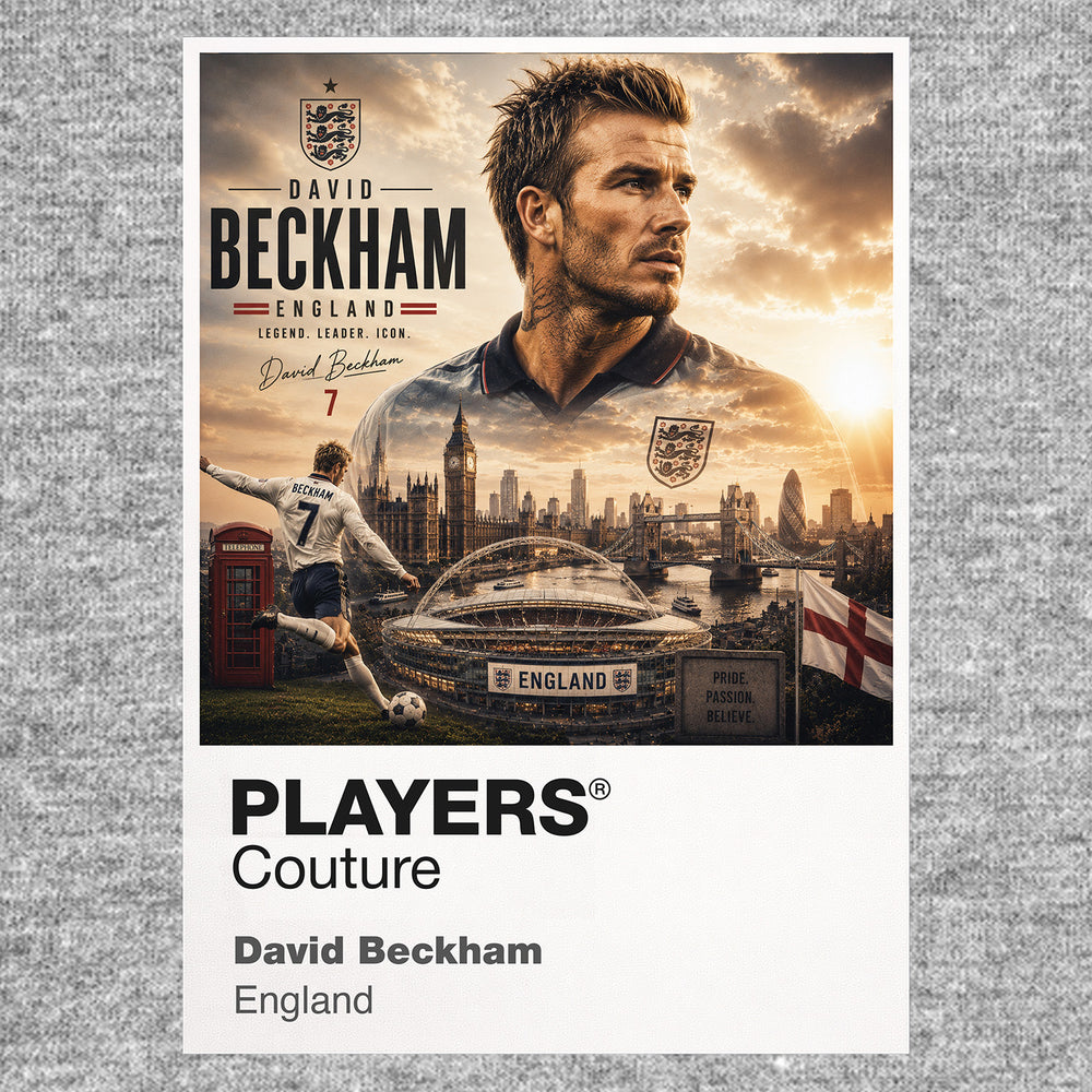 David Beckham England Atlas Frame artwork by Players Couture