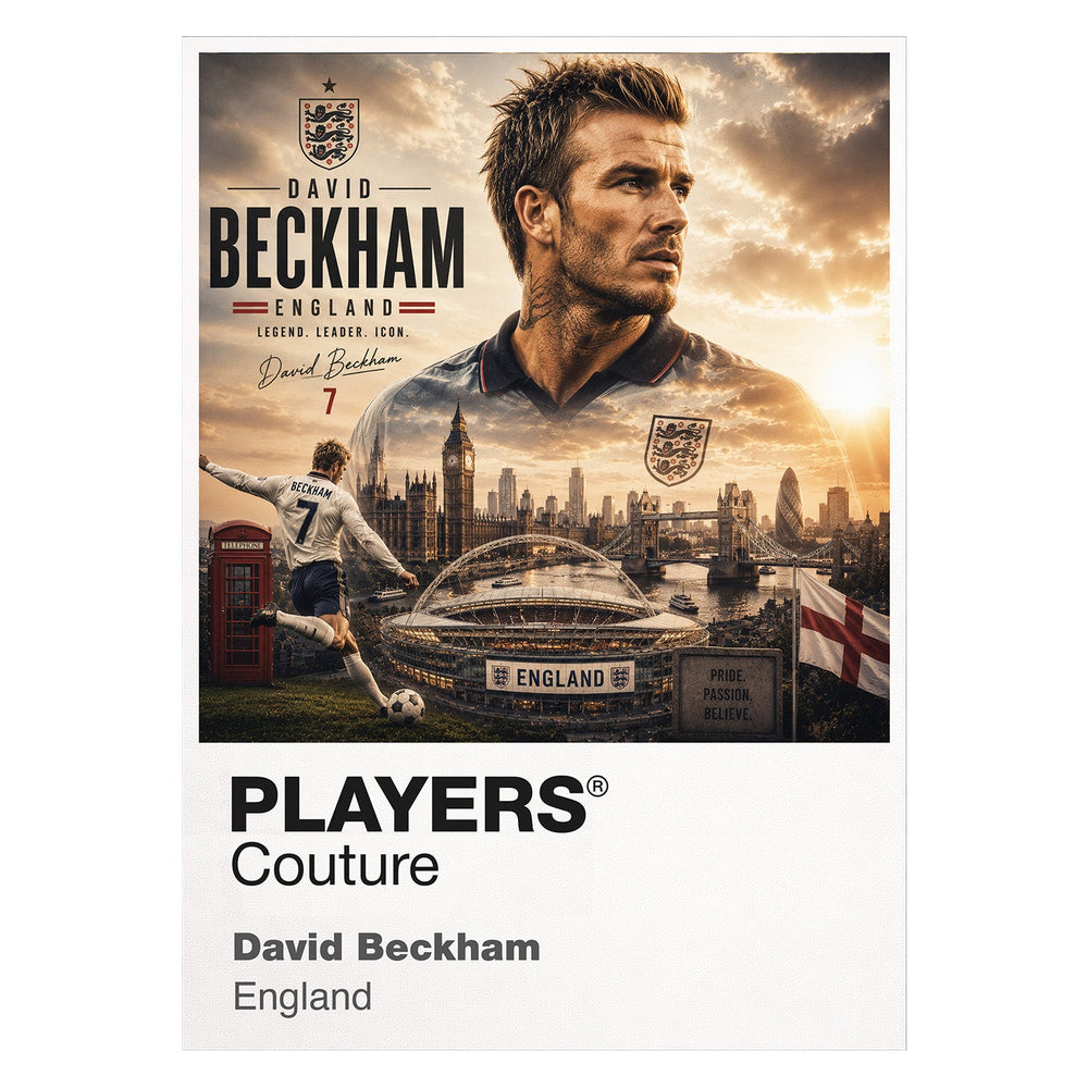 David Beckham England Atlas Frame artwork by Players Couture