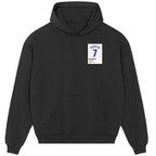David Beckham 7 England Football hoodie – black men's hoodie featuring the David Beckham 7 England Football Players Couture