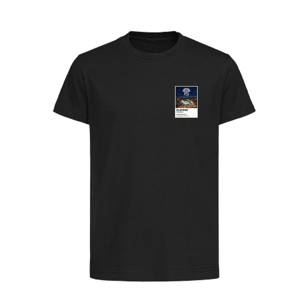 David Beckham LA Galaxy Icons in Lights Frame Kids T-Shirt in Black