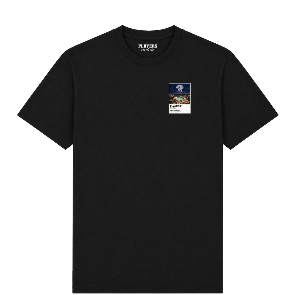 David Beckham LA Galaxy Icons in Lights Frame Men's T-Shirt in Black