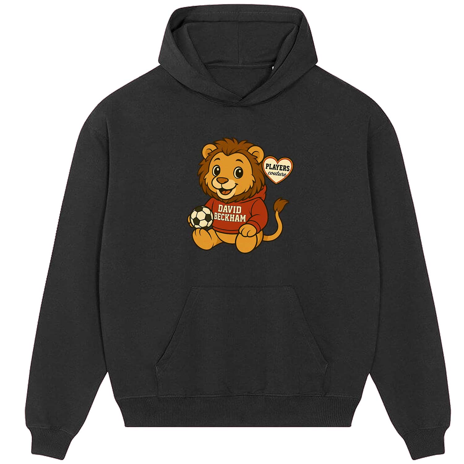 David Beckham Toy Lion Icon Players Couture Men's Casual Hoodie Black
