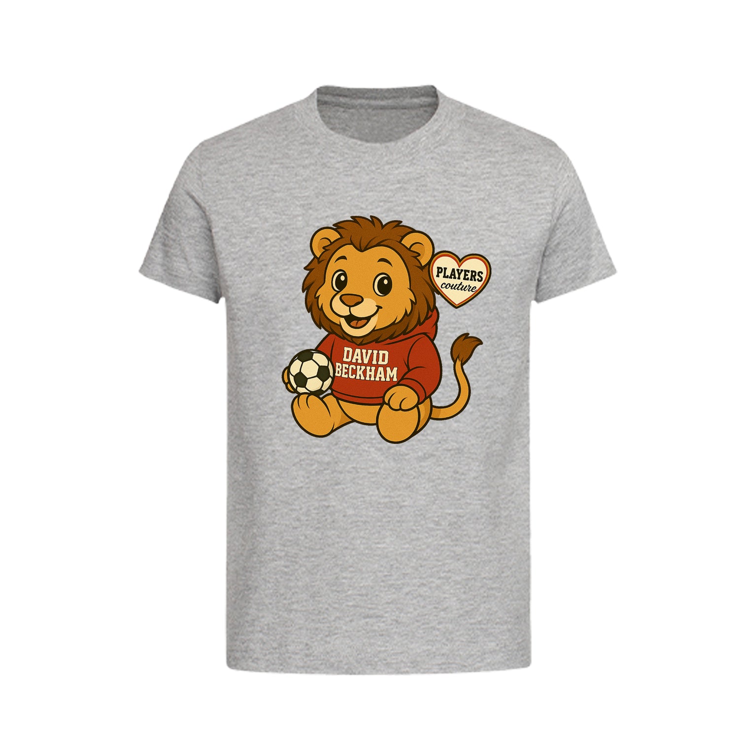 David Beckham Lion Logo Players Couture Kids T-Shirt Gray