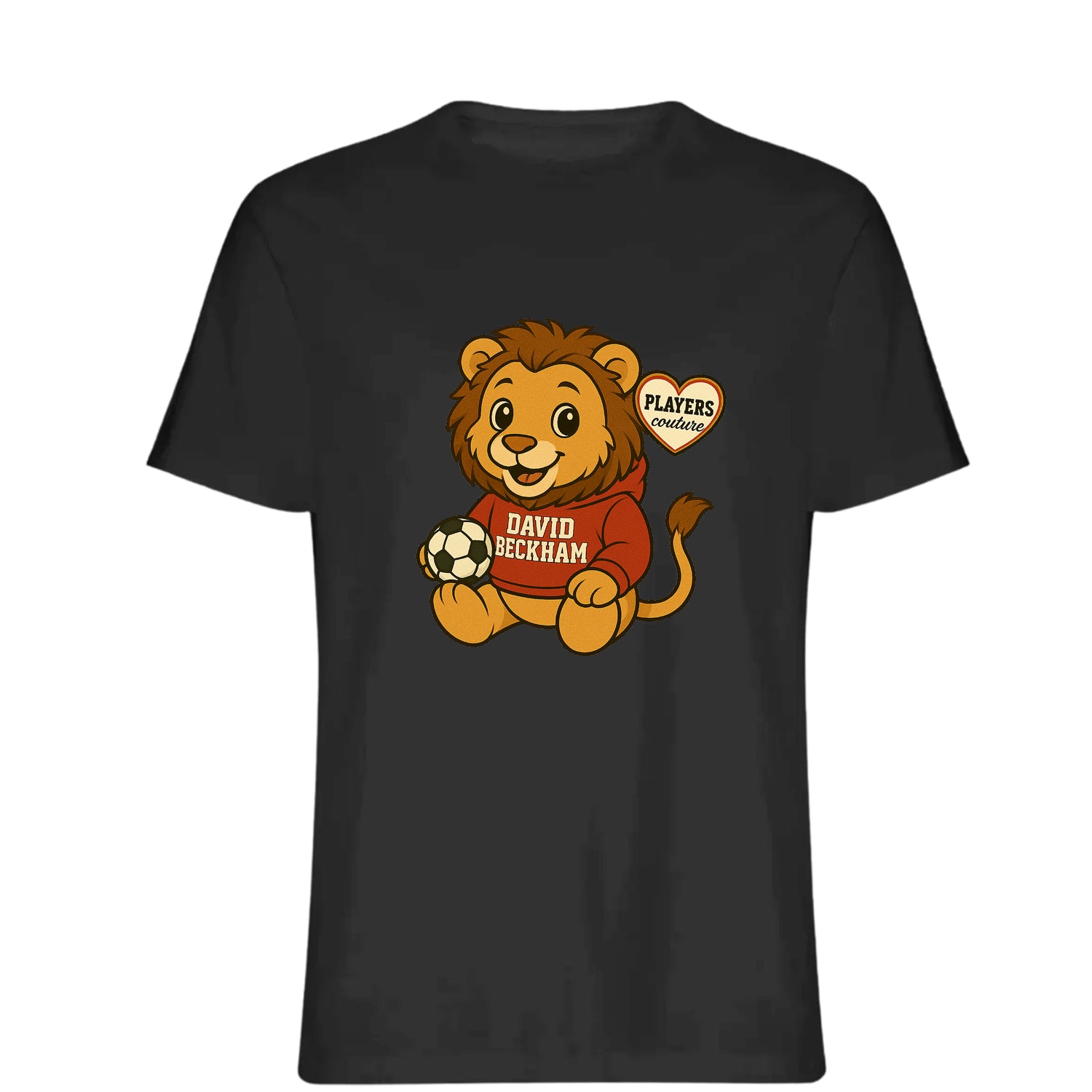 David Beckham Lion Logo Players Couture Mens T-Shirt Black