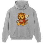 David Beckham Lion Logo Players Couture Men's Casual Hoodie Gray