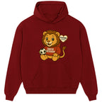David Beckham Lion Logo Players Couture Men's Casual Hoodie Red