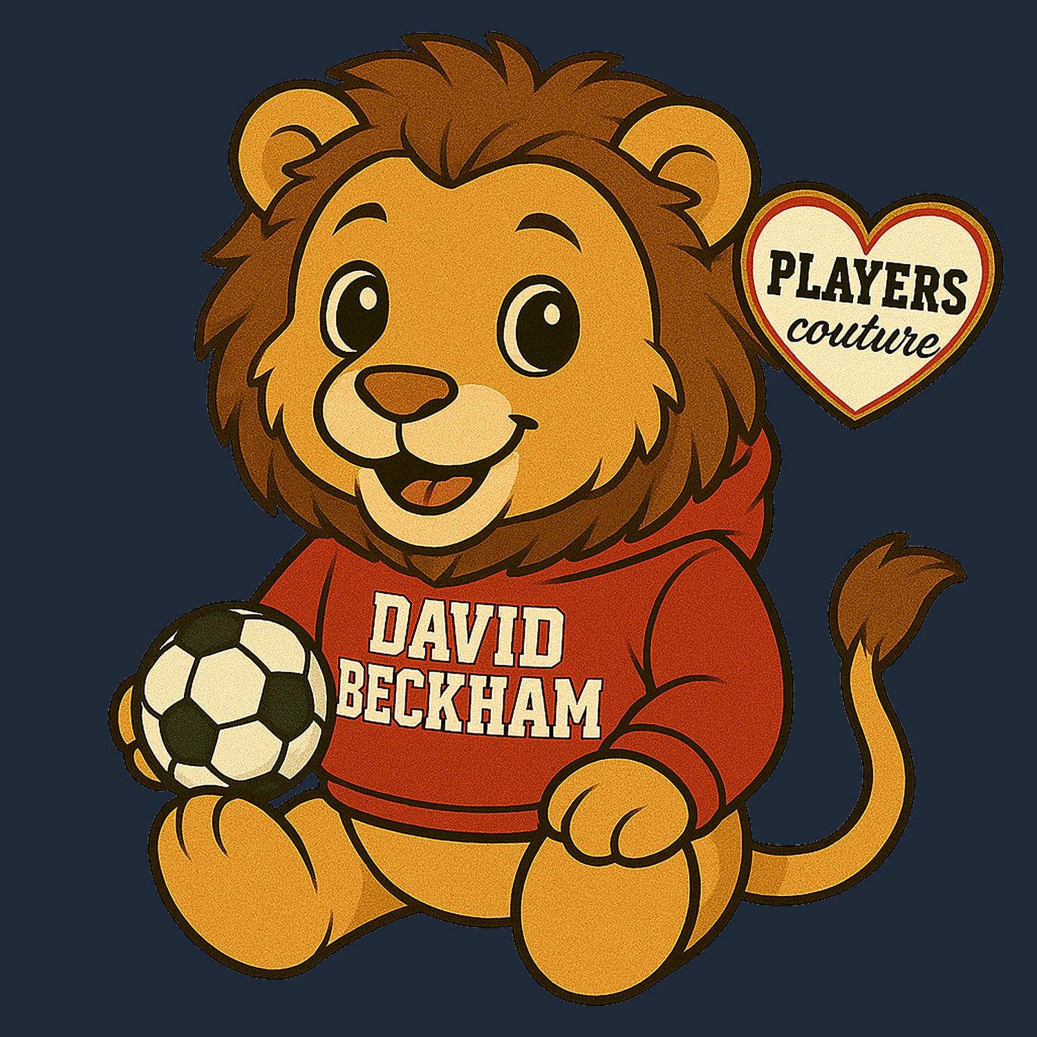 David Beckham Lion Logo Players Couture Men's Casual Hoodie