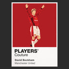 David Beckham Manchester United 3 Icon Frame Men's T-Shirt