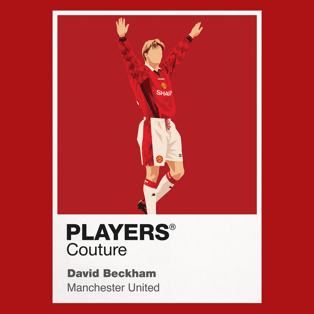 David Beckham Manchester United 3 Icon Frame Men's T-Shirt