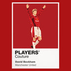 David Beckham Manchester United 3 Icon Frame Men's T-Shirt
