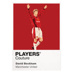 David Beckham Manchester United 3 Icon Frame Men's T-Shirt