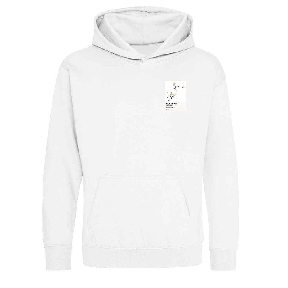 David Beckham Players Couture Kids White Hoodie