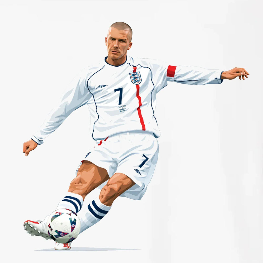 David Beckham Icon Players Couture Men's White T-Shirt