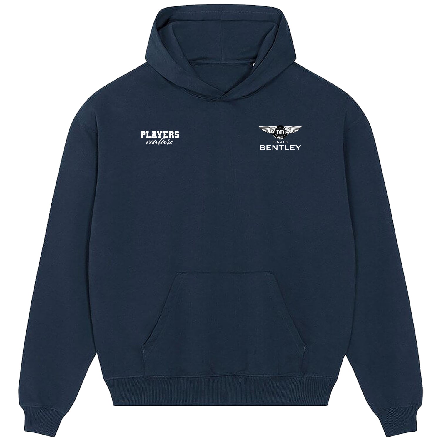 David Bentley Logo Players Couture Men's Casual Hoodie Navy