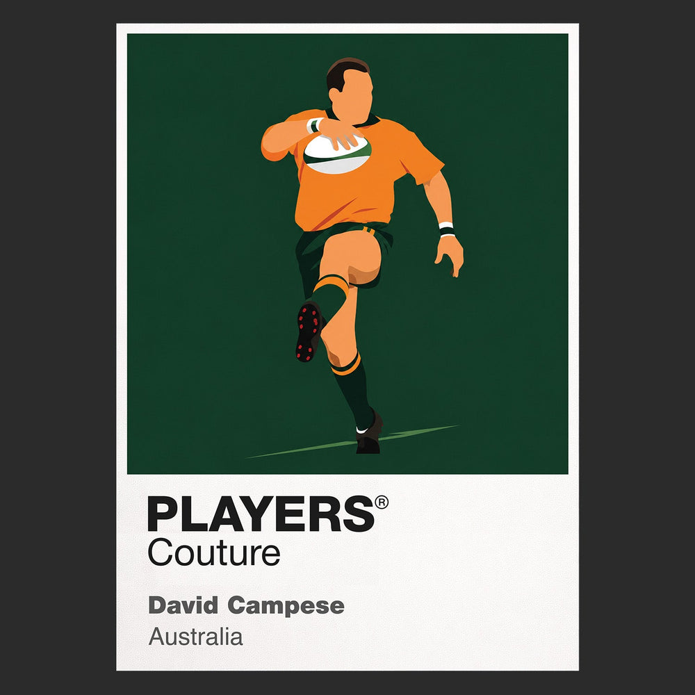David Campese Rugby Union Icon Frame Men's Hoodie – image 9