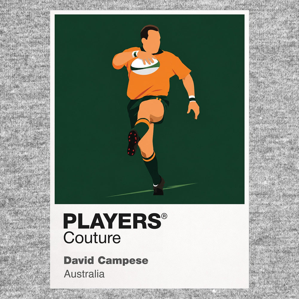 David Campese Rugby Union Icon Frame Men's T-Shirt – image 7