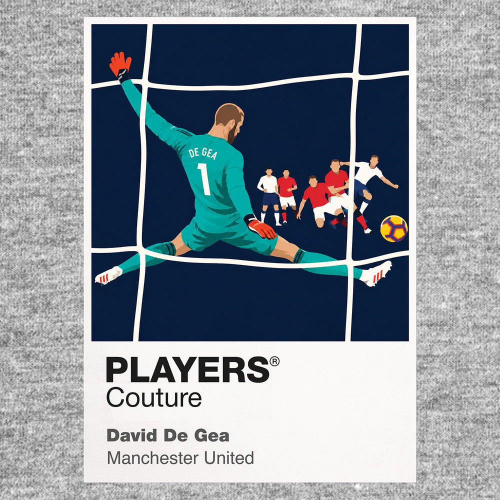 David de Gea Manchester United Icon Frame artwork in grey