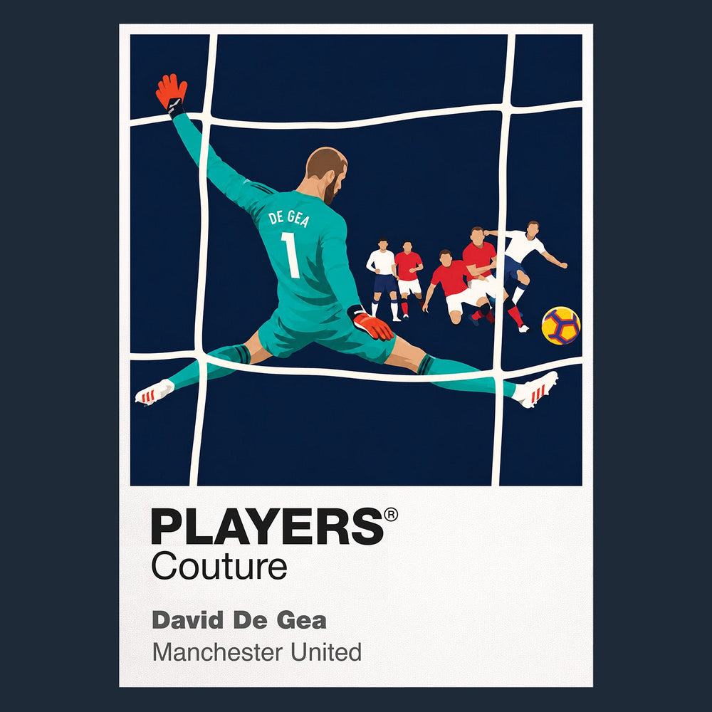 David de Gea Manchester United Icon Frame artwork in navy