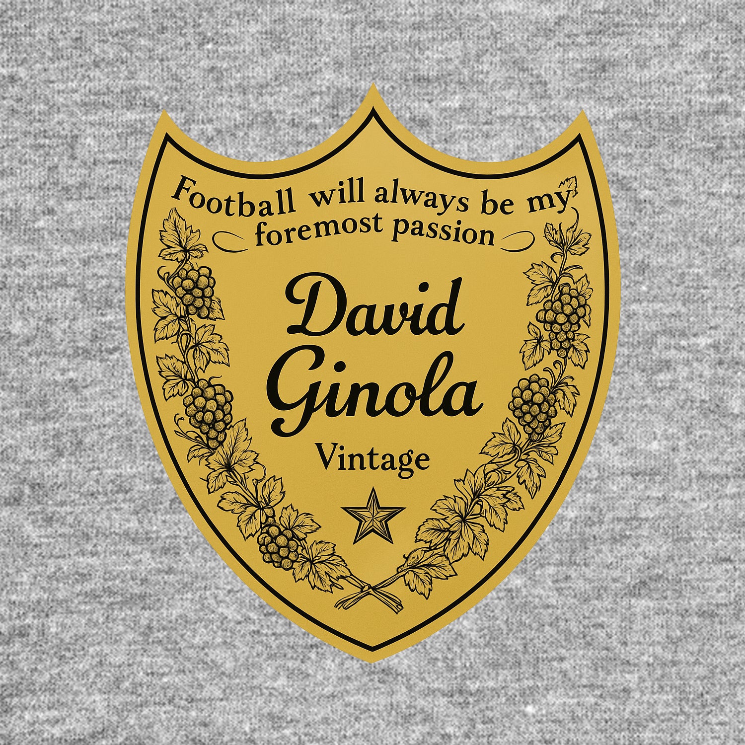 David Ginola Logo Players Couture Men's Casual Hoodie