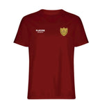 David Ginola t-shirt – red men's t-shirt featuring the David Ginola Players Couture logo