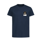 David Ginola Newcastle United Icon Frame Kids T-Shirt — Navy