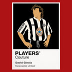 David Ginola Newcastle United Icon Frame Men's T-Shirt