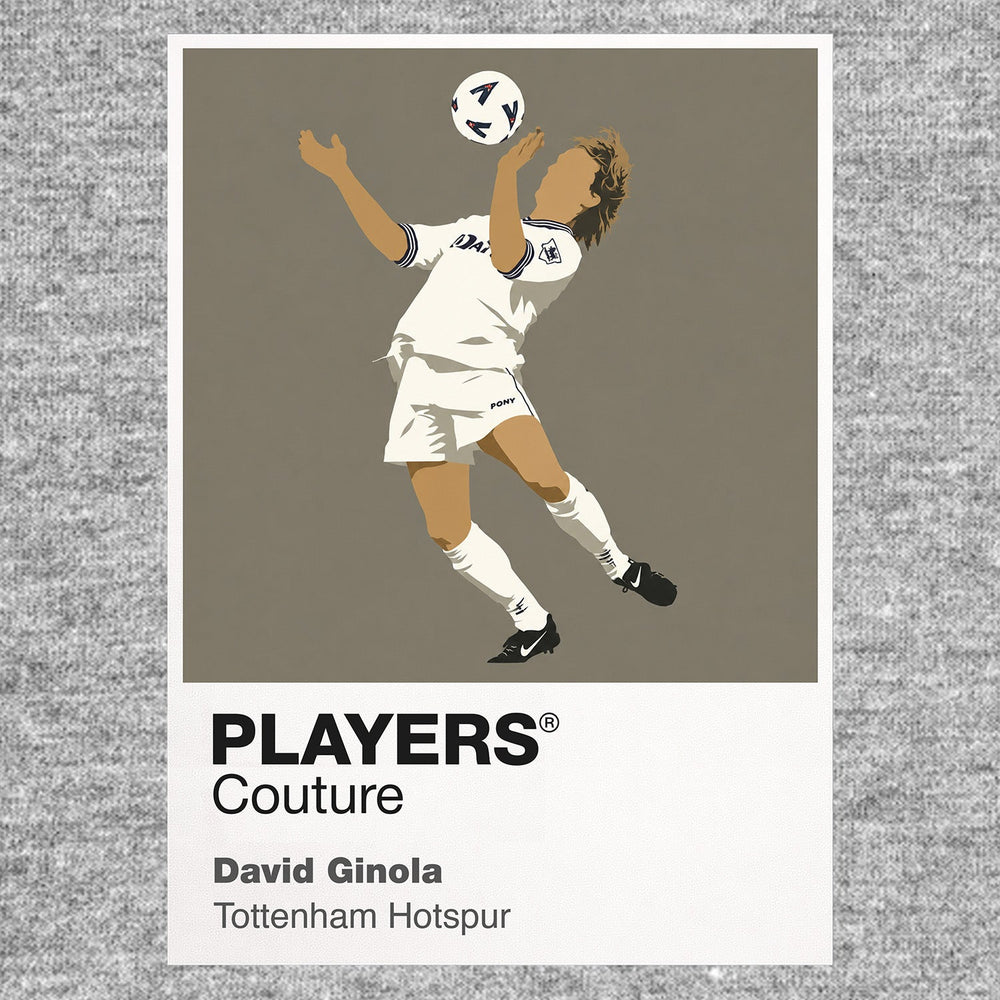 David Ginola Spurs Men's T-Shirt - Grey