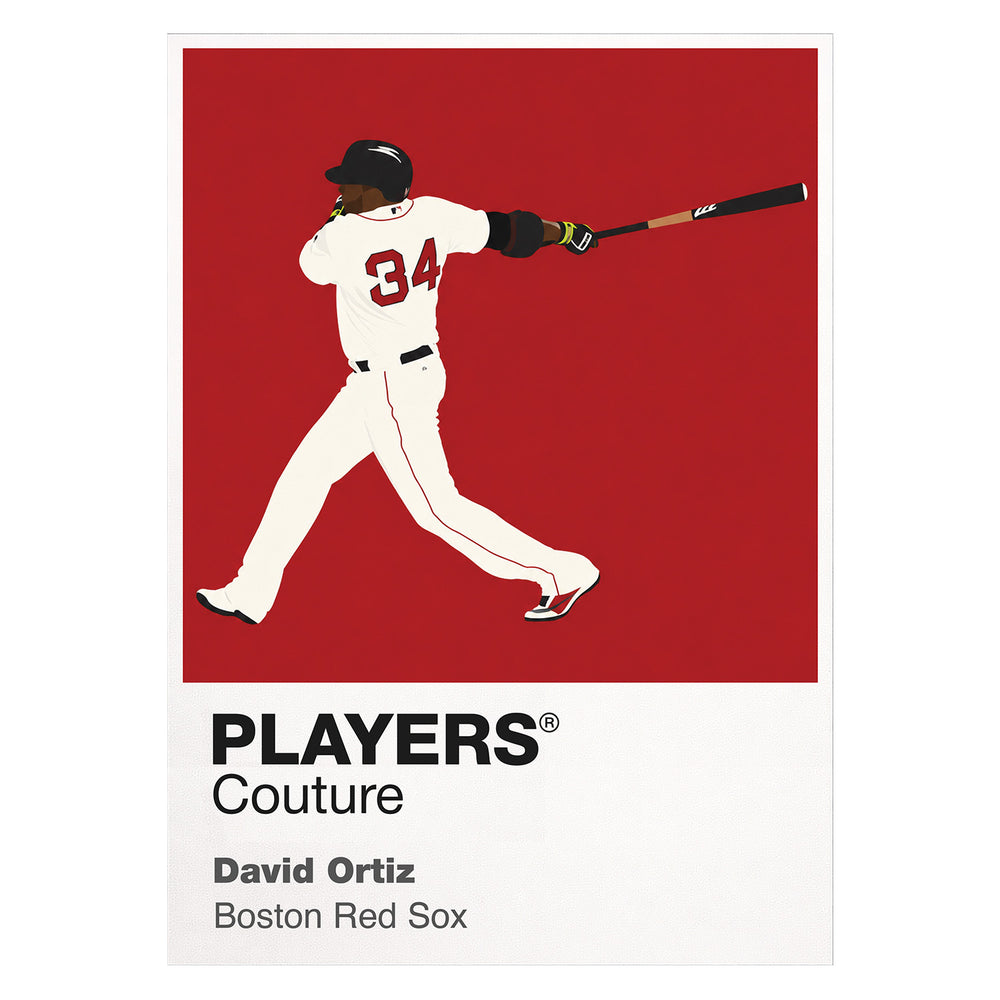 David Ortiz Red Sox Baseball Icon Frame - Icon Design
