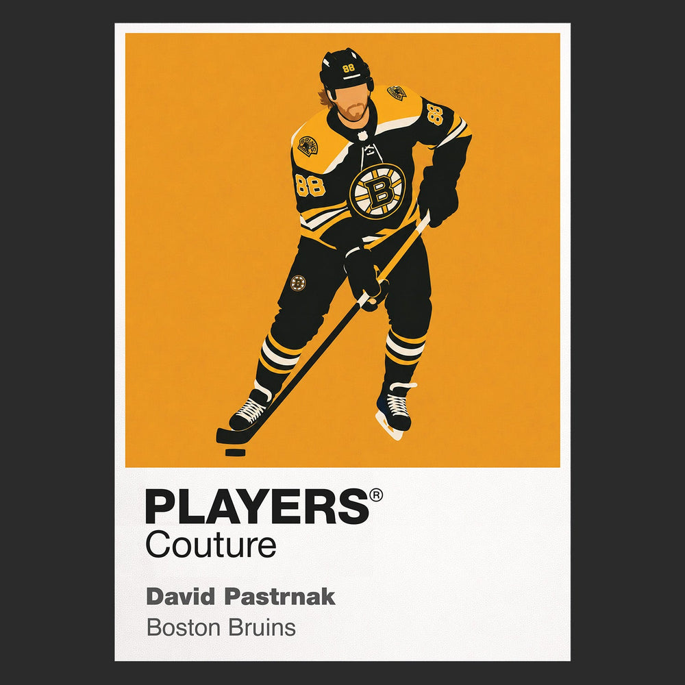 David Pastrňák Bruins Ice Hockey Icon Frame Men's Hoodie – image 9