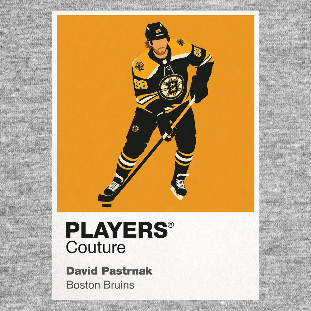 David Pastrňák Bruins Ice Hockey Icon Frame Men's T-Shirt – image 7