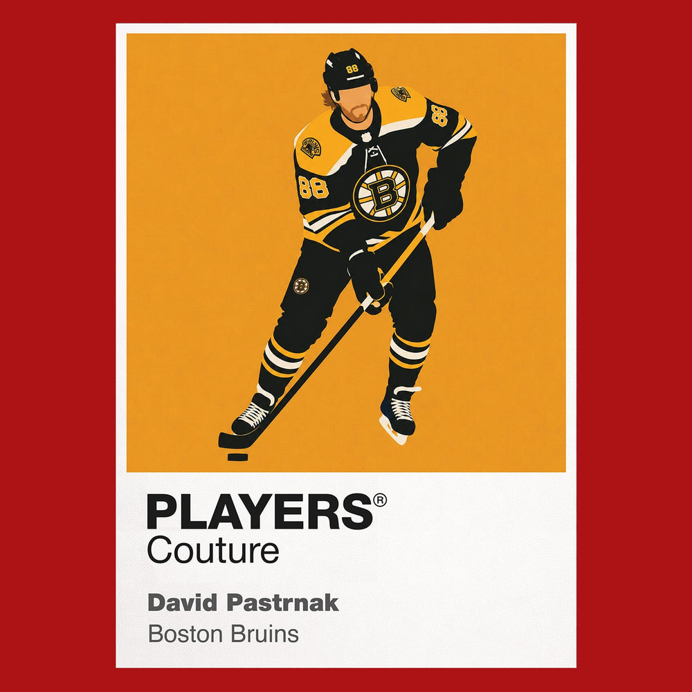 David Pastrňák Bruins Ice Hockey Icon Frame Men's T-Shirt – image 10