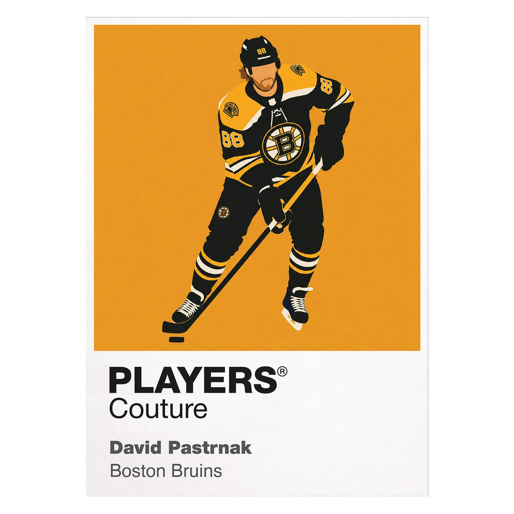 David Pastrňák Bruins Ice Hockey Icon Frame Men's T-Shirt – image 1