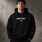 david-platt name-print hoodie - black