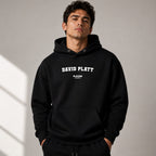 david-platt name-print hoodie - black
