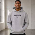 david-platt name-print hoodie - grey